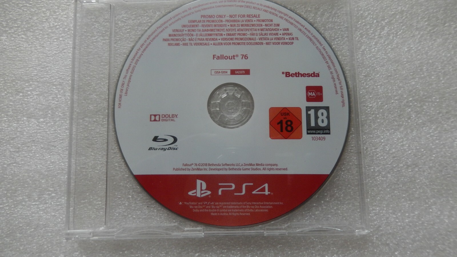 Fallout 76 ps4 Promo Spiel selten Sony Playstation 4 Werbe ps4 | eBay