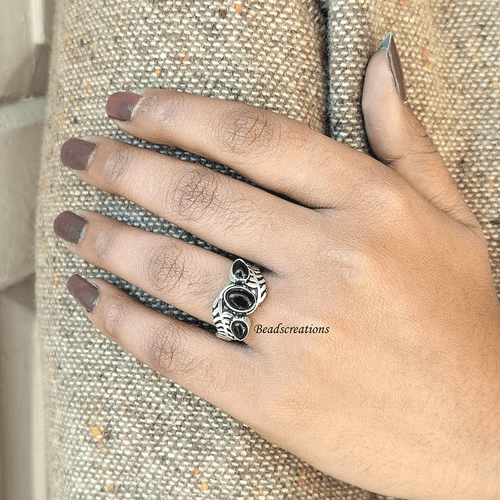 AAA Negro Ónix 925 Plata de Ley Piedras Preciosas Joyería Compromiso Regalo - Imagen 8 de 9