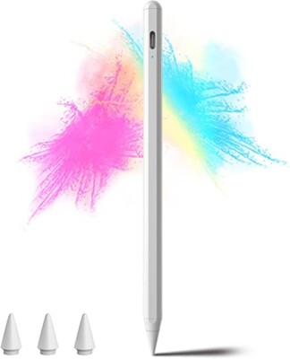 Stylus Pencil für iPad (2018-2022) mit Handflächenunterdrückung & Neigungsempfindlichkeit, Magnet