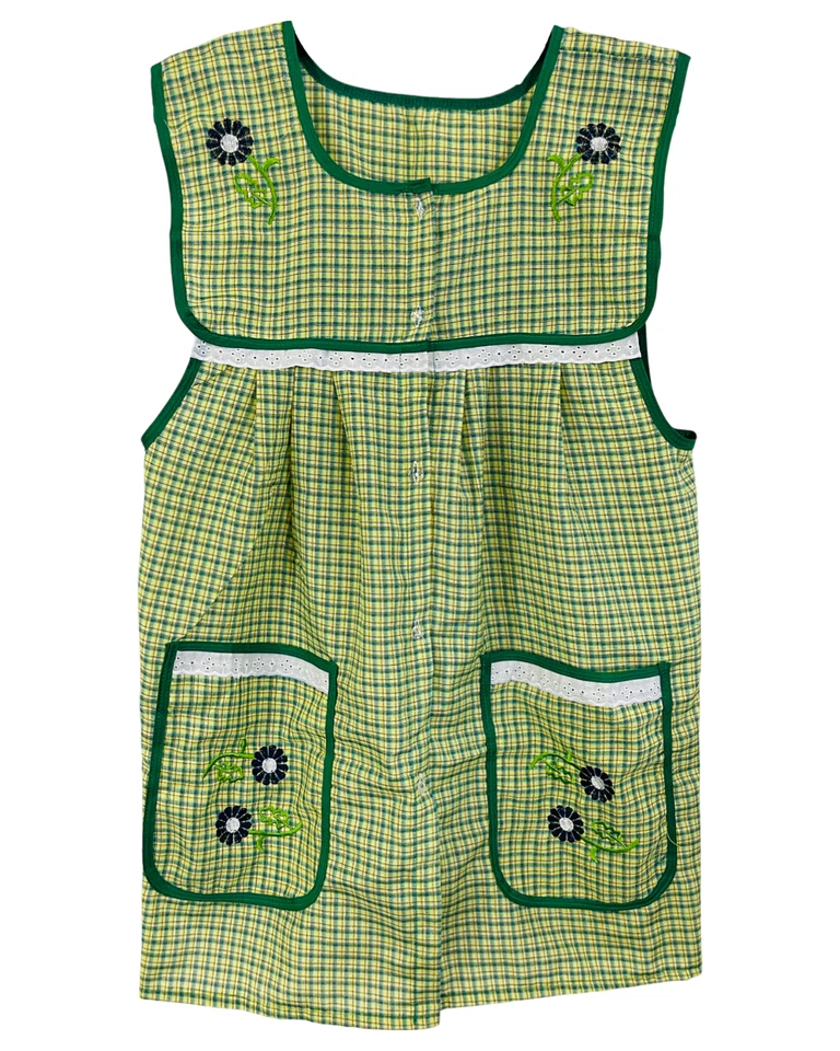 Delantal mexicano bordado Dona Lucha para mujer | adulto | bordado floral Foto 2 de 4