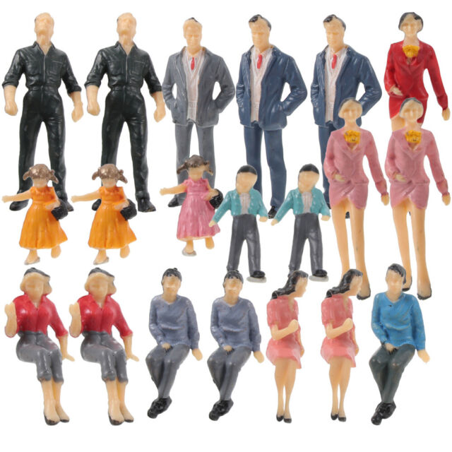 20PCS mini figurines for crafts Miniature Figurine Multicolor Painted People