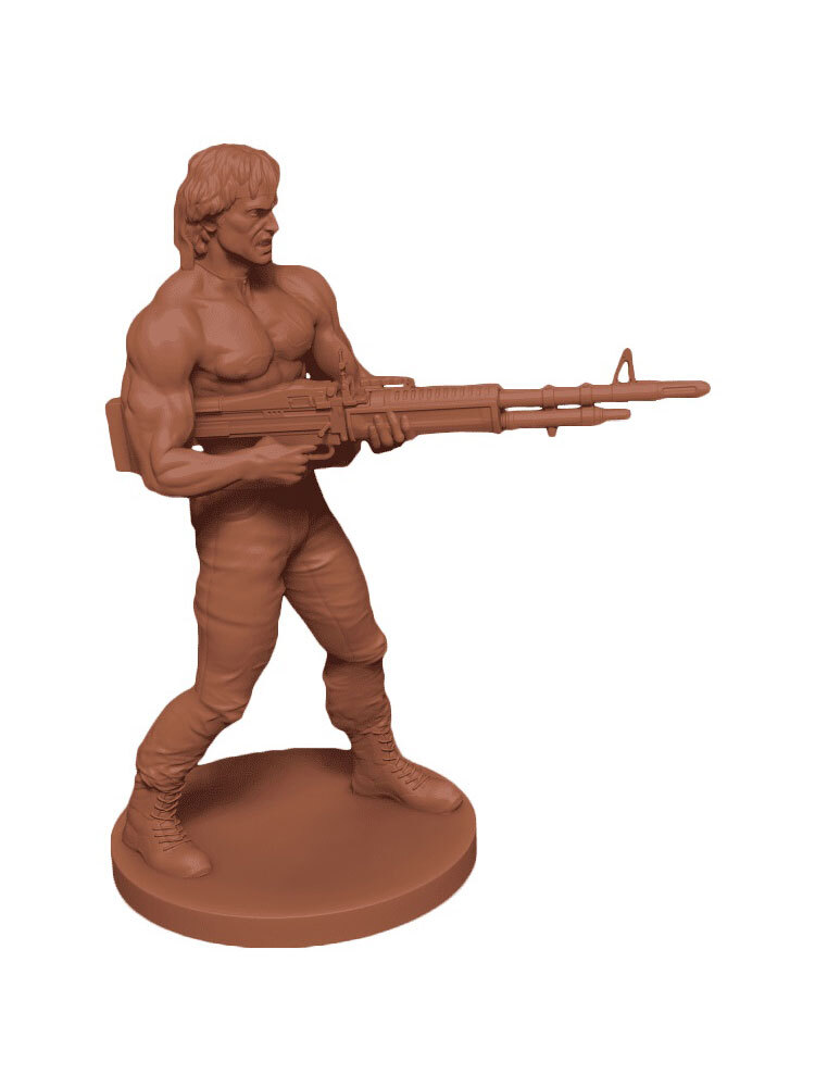 Рэмбо миниатюра из Кинематографической Вселенной 32-миллиметровый неокрашенный аксессуар для RPG 2090₽