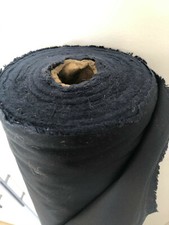 Navy waxed cotton fabric by the metre. British Millerain, 275 gsm, Coat weight. 