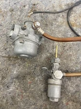 Yamaha Ya3 RARE Clean Carburetor Carb & Gas Fuel Petcock A-60311 Ya1 Ya2 Amal
