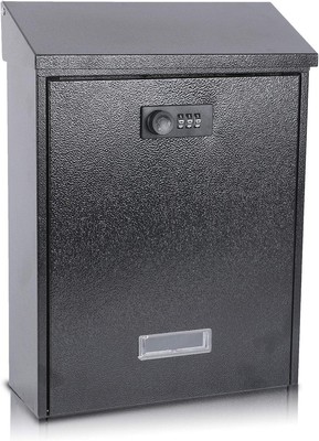 xydled Mail Boxes with Combination Lock,Locking Mailbox Wall Mounted,Large Capac