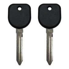 New Uncut Blank Chipped  Transponder Key Replacement for GM PK3 B99 (2 Pack)