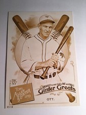 2019 Topps Allen & Ginter Ginter Greats 5x7 Mel Ott Giants 29 /10