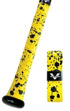 VULCAN ADVANCED POLYMER BAT GRIPS - LIGHT 1.00 MM - YELLOW SPLATTER