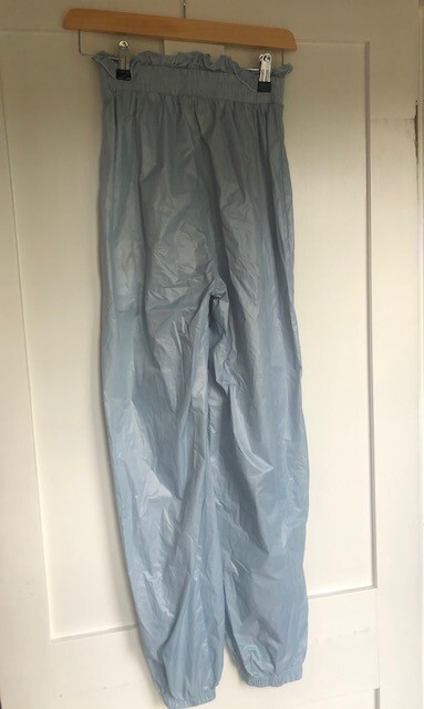 Pantalones de ballet baile bolsa de basura azul Ripstop