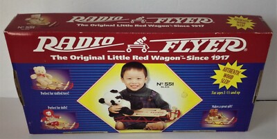 Radio Flyer AUTHENTIC WOOD DOLL SLED NEW No 551 Doll Bear MINI | eBay