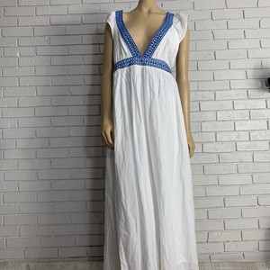 white ruffle beach dress