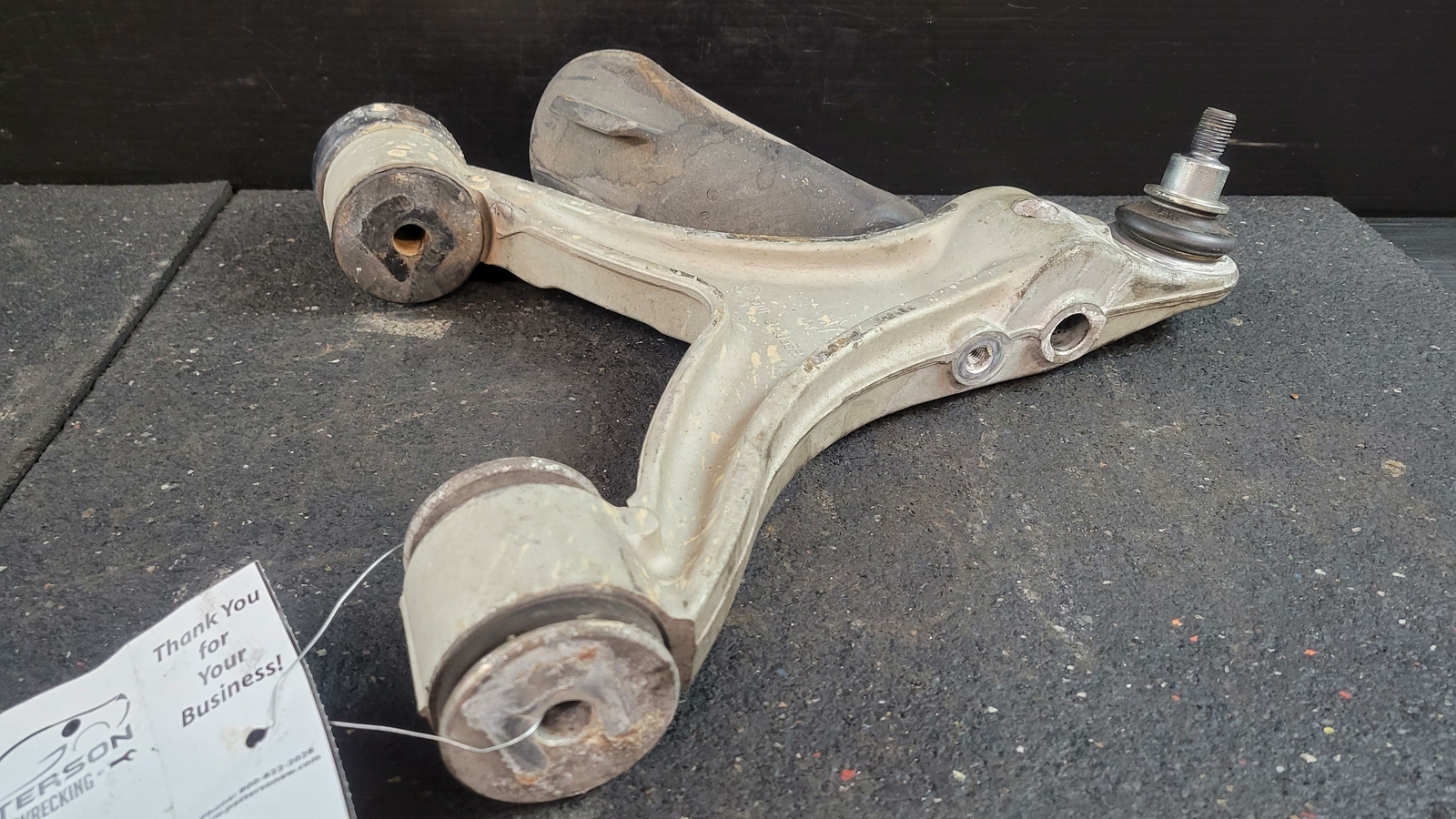 2005 MASERATI QUATTROPORTE M139 DRIVER LEFT FRONT LOWER CONTROL ARM, 53K MILES