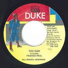 Frankie Paul - You Said (7'')