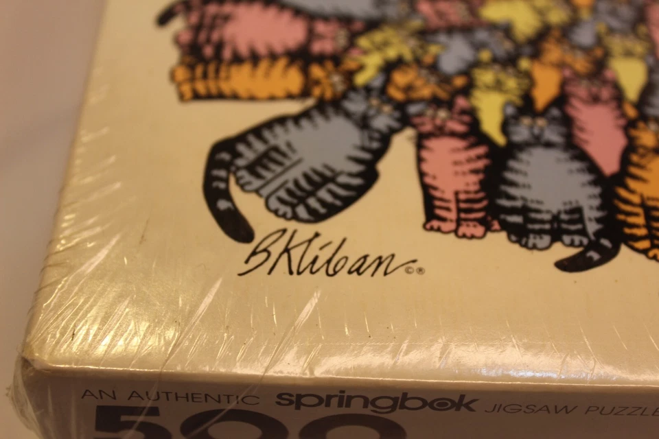 1978 Springbok 500 головоломка B Kliban Rainbow Cat друзей круг 2423 запечатанный - Изображение 2 из 4