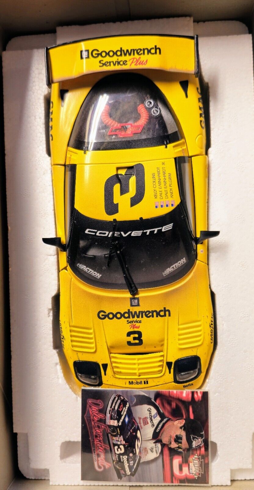 '01 Corvette C5-R #3 Earnhardt (Raced Version) Daytona 24hr  1:18 Diecast-In Box