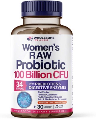 Dr. Formulated Raw Probiotics 100 Billion CFU + Digestive enzymes + D -Mannose