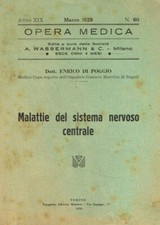 Malattie del sistema nervoso centrale. . Enrico Di Poggio. 1923. .