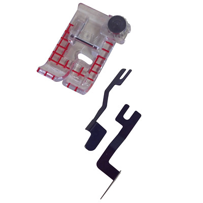 JANOME KLARSICHT STEPPFUSS MIT FÜHRUNGSFUSS SET FÜR KATZE D 9 MM #202089005 (317)