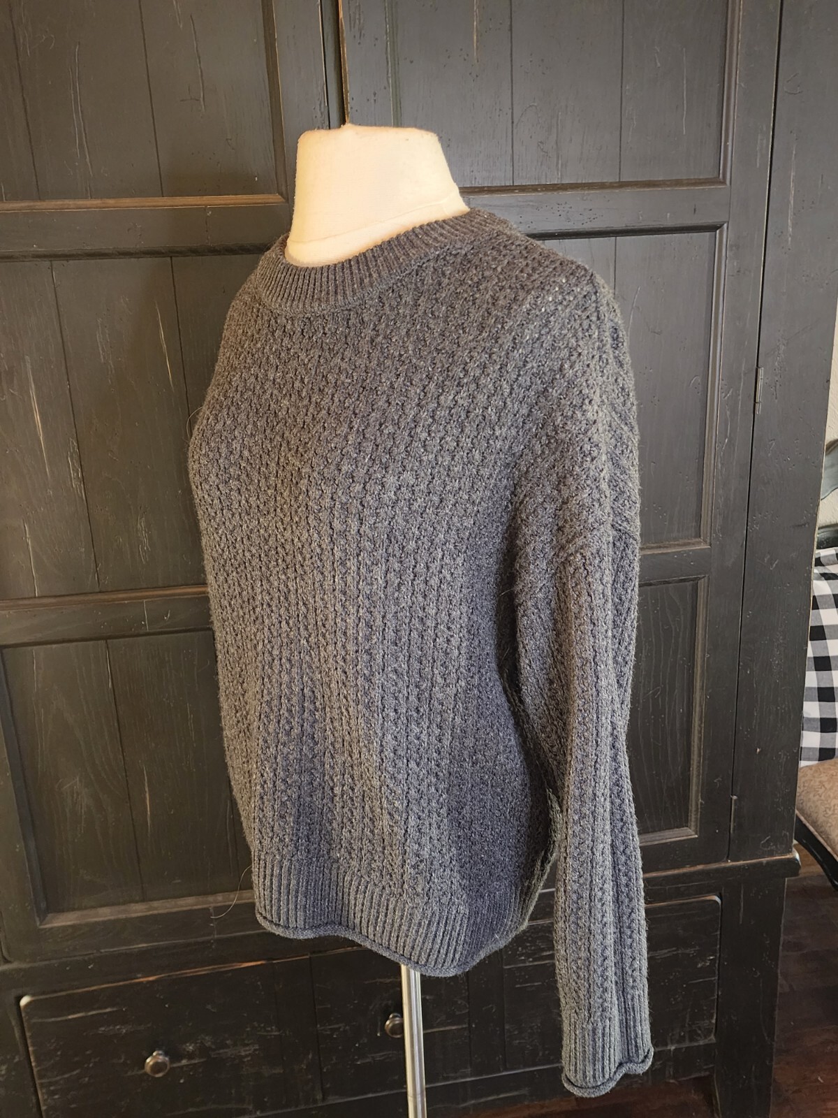 Universal Thread Knit Pullover Sweater Dark Gray … - image 6