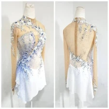 ice figure skating competition dress Gymnastics costume dance Dress dyeing