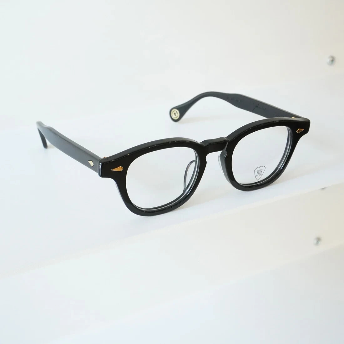 JULIUS TART OPTICAL AR 44-22 ゴールド JULIUS TART OPTICAL AR GOLD 44□22 (BLACK) glasses Made in Japan