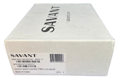 Savant SSC-W103I-00, SmartControl 3 w/ 3 IR & RF - New Factory Sealed