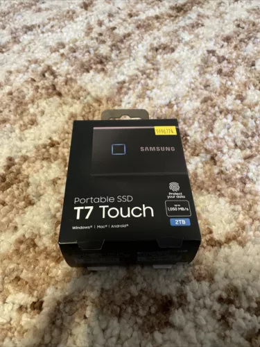 Samsung T7 Touch 2TB Portable External SSD - Black (MU-PC2T0K/WW)