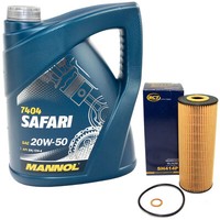 MotoröL Set 20W-50 5 Liter + ÖLfilter SH 414 P FüR Daewoo Mercedes E-Klasse SLK