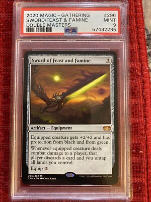 Sword of Feast and Famine Double Masters Magic The Gathering PSA 9 Mint