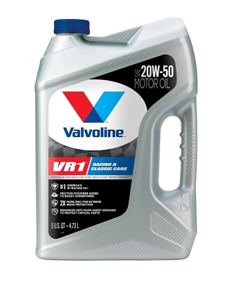 Valvoline VR1 Racing SAE 20W-50 Motor Oil 5qt 881172