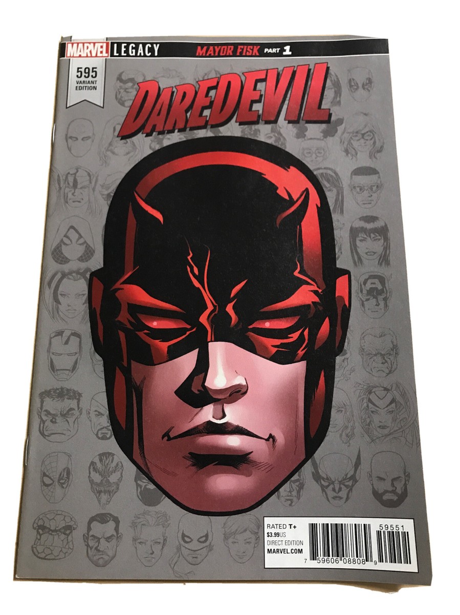 DAREDEVIL #595 (-9.8) MAYOR FISK/VARIANT COVER/2018 Marvel Comics