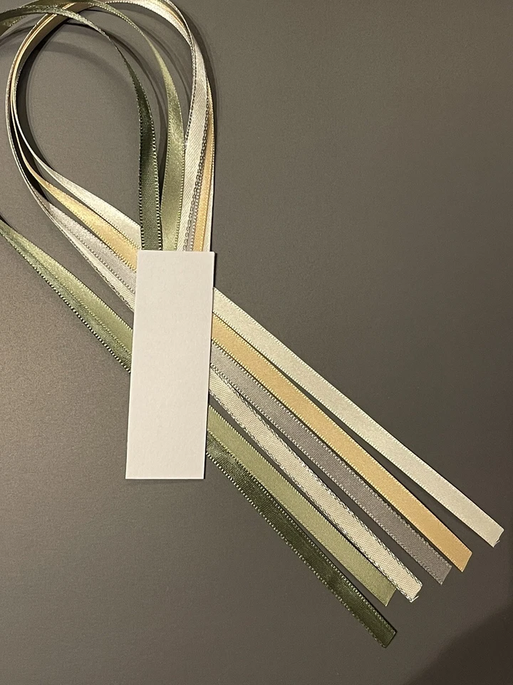 HANDMADE 3 BIBLE BOOKMARK Neutral Colors 6 ribbon multi page Text Student Study Book Gift