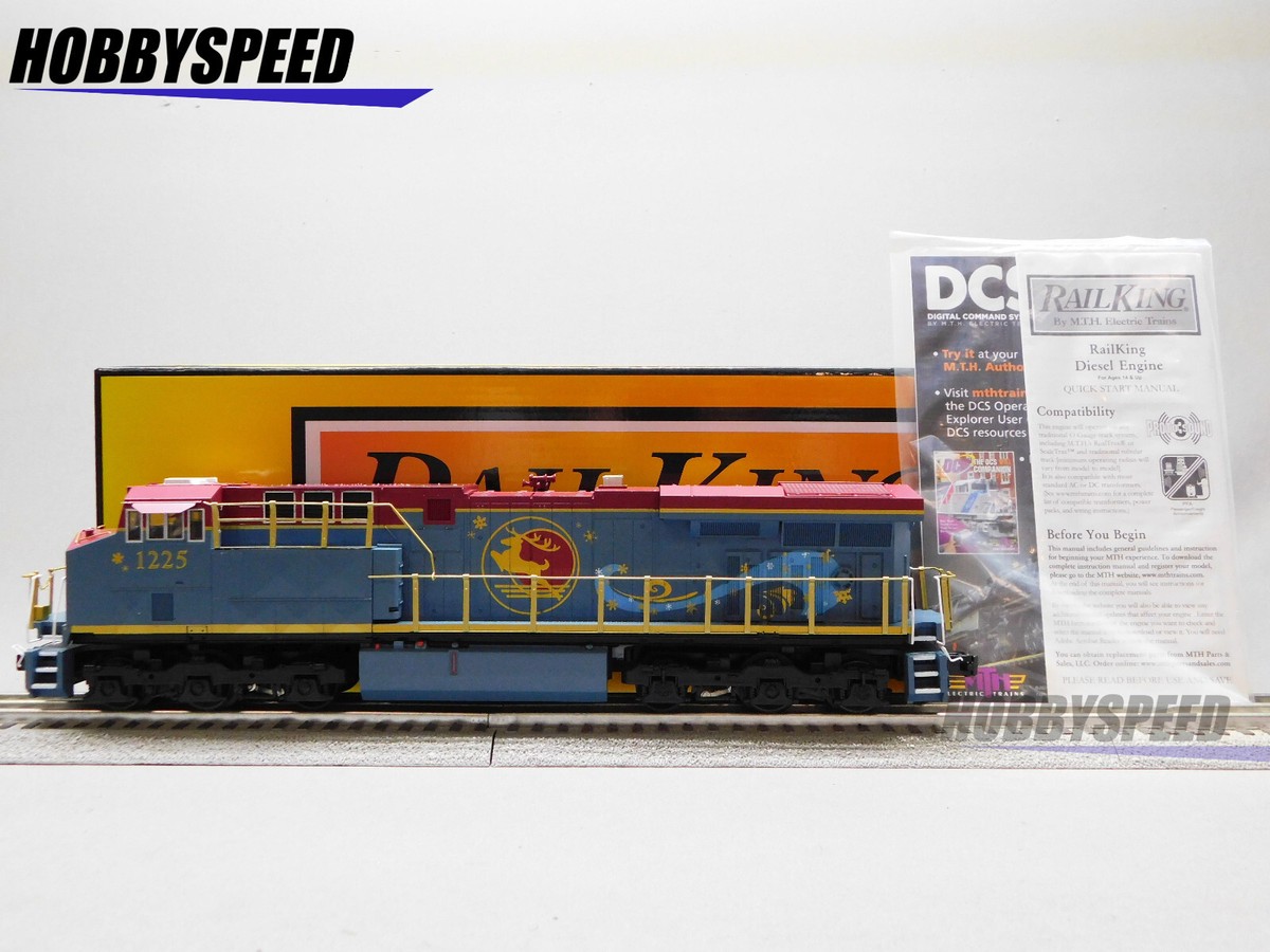 MTH RAILKING NORTH POLE ES44AC DIESEL ENGINE #1225 O GAUGE 30