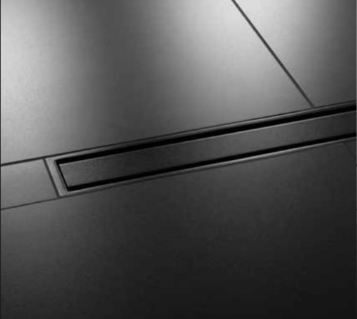 Schluter Systems Kerdi-Line 3/4 In Frame Solid Design Matte Black Grate Assembly – KL1AR19MGS