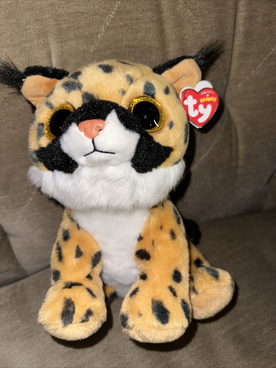 Larry Lynx Beanie Babies 8 Inch Stuffed Animal by Ty 41205 for