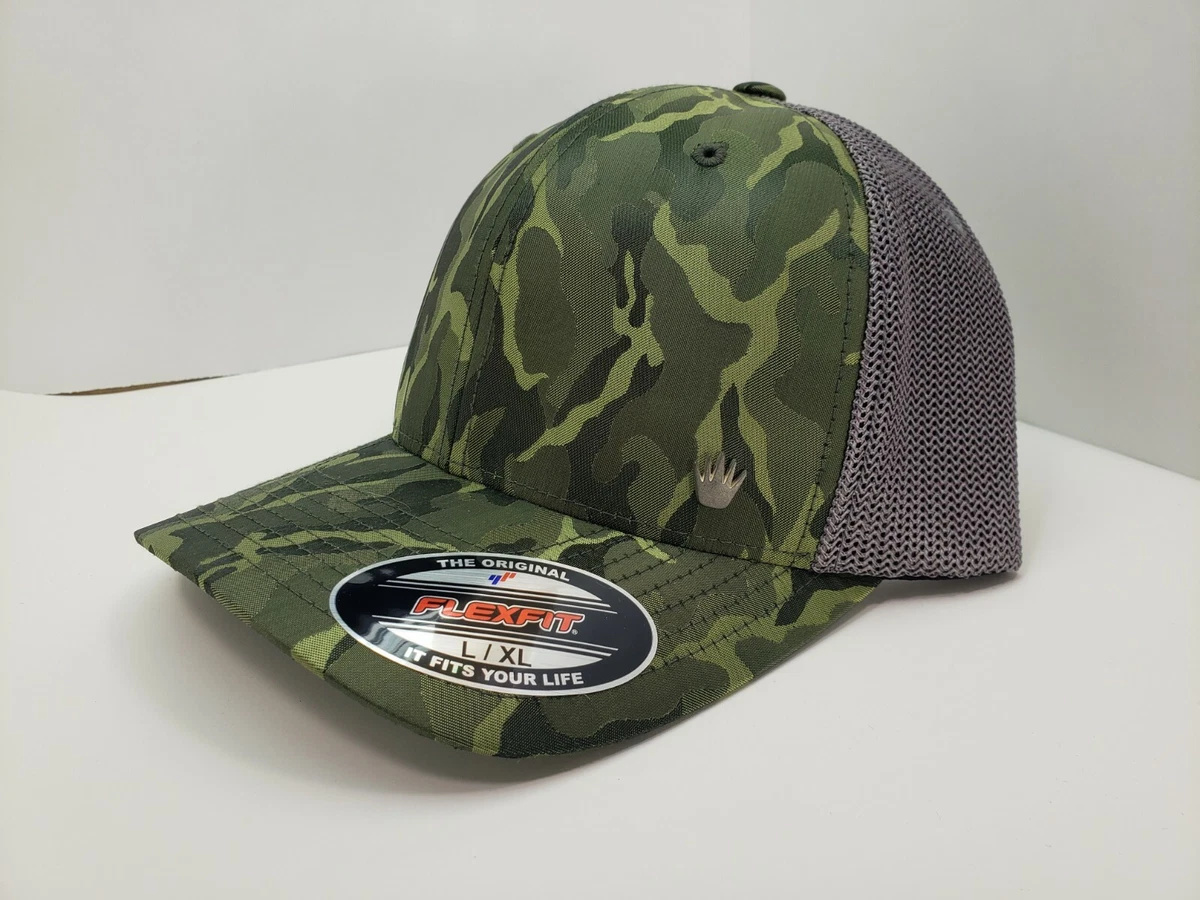 NO BAD IDEAS FLEXFIT CAP TATUM CAMO MESH WITH STASH POCKET eBay