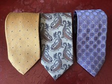 SALE-REDUCED-3 ERMENEGILDO ZEGNA MEN’S NECKTIES 100% SILK HANDMADE IN ITALY!