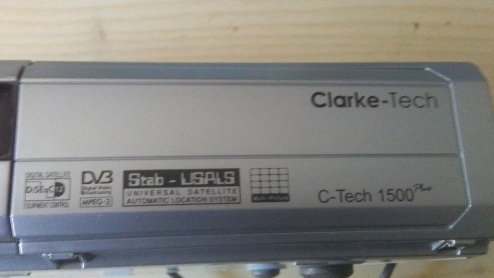 RICEVITORE SATELLITARE CLARKE TECK C-1500 RICONDIZIONATO PERFETTO LEGGI BENE - Immagine 2 di 3