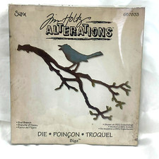Sizzix Bigz Die Bird Branch Tim Holtz Alterations 657833 Retired Craft DYI
