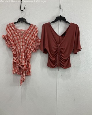 NWT Assorted Women Multi Tops Size XS (2) W.H.B.M. & Max Studio