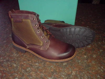 Clarks Uomo ** MIDFORD DRILL ** Castagno Combi Lea Stivali da Escursionismo ** UK 7 US 8 G