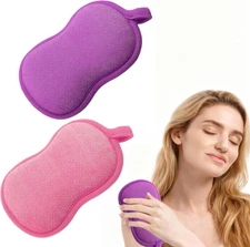 2 Pack Baby Bath Sponge Soft Shower Sponge Exfoliating Baby Sponges Absorbent Ki