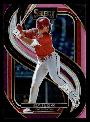 Seaver King 2025 Panini Select Pink and Purple /199 Card #122 Nationals