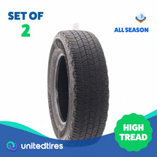 Set Of 2 Used Lt 24570r17 Goodyear Wrangler Workhorse Ht 119116r - 9.532