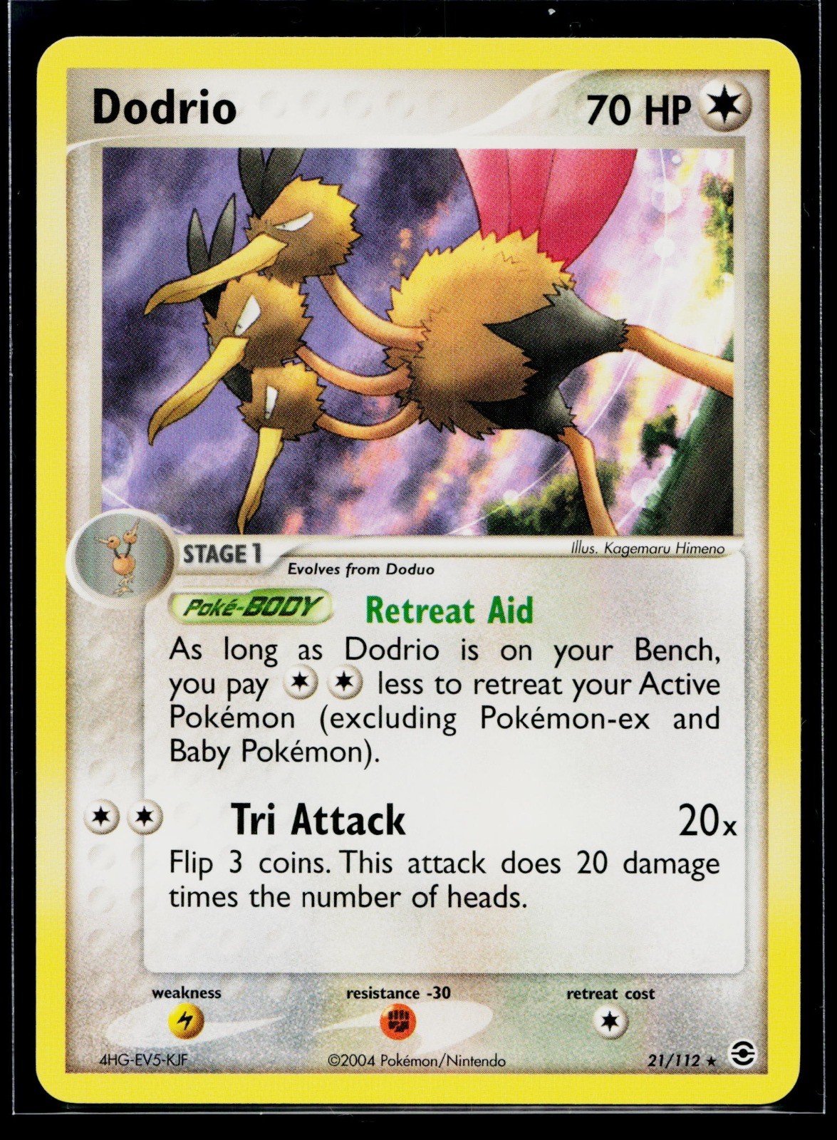Dodrio Rare FireRed & LeafGreen 21/112 NM