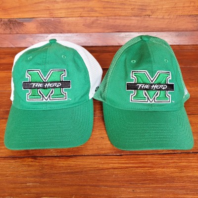 Nike Marshall Thundering Herd Hat Cap Fitted M/L Green Player Exclusive New
