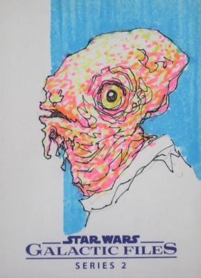 2013 Topps Star Wars Galactic Files 2 Sketch Card Akbar 1/1 Christian Slade SW1
