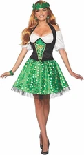 Forum Novelties Women's Leprechaun Costume Dress, Standard-stainedshirt