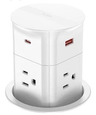 ANNQUAN Automatic Pop Up Outlet Countertop 20W USB-C Fast Charging Power 3.15”