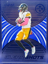 LE'VEON BELL 2016 Clear Shots BLUE #7 ~ #'d /99 ~ STEELERS Panini Clear Vision
